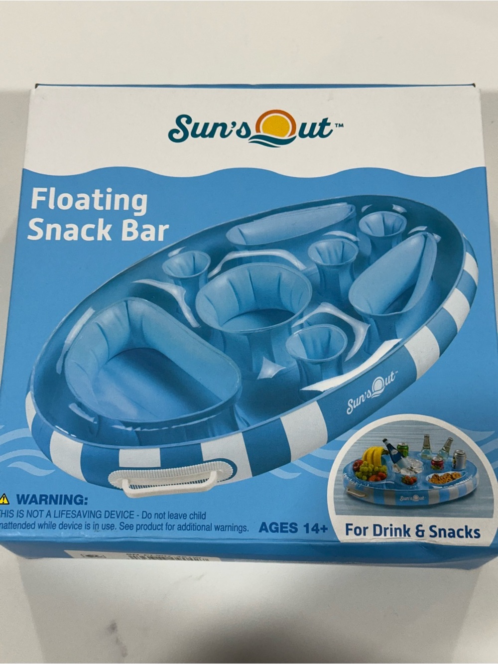 Blue Floating Snack Bar - New